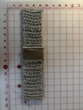 Silver Crocheted Belt